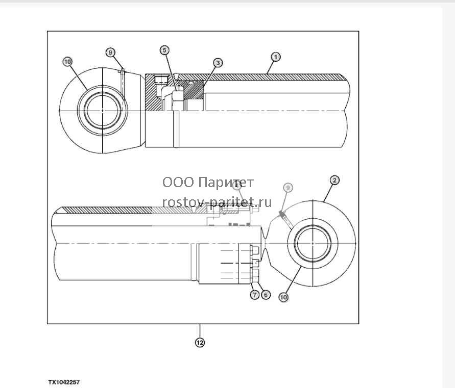 Hoist Cylinder (Harvester) ( 